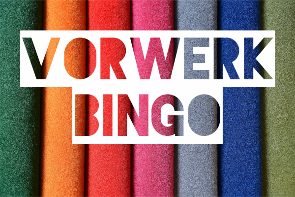 Farbige Teppichrollen in kräftigen Tönen – Vorwerk Bingo Teppichboden in 15 modernen Farben
